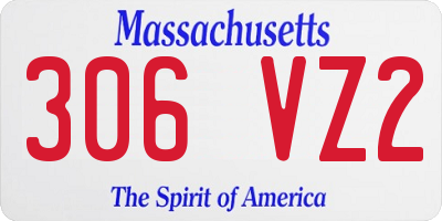 MA license plate 306VZ2