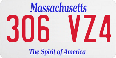 MA license plate 306VZ4