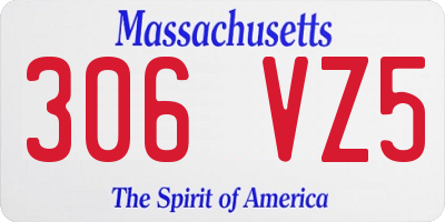 MA license plate 306VZ5