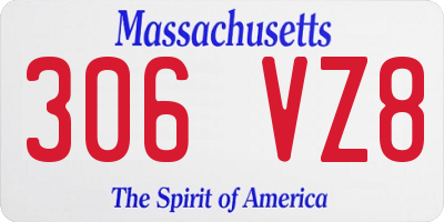 MA license plate 306VZ8