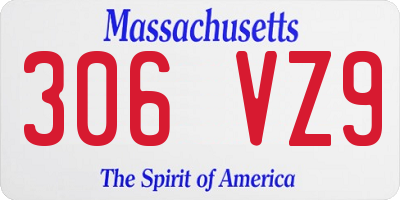 MA license plate 306VZ9
