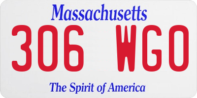 MA license plate 306WG0
