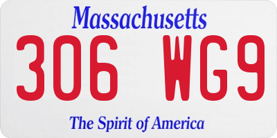 MA license plate 306WG9