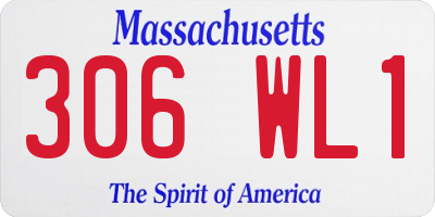 MA license plate 306WL1