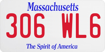 MA license plate 306WL6