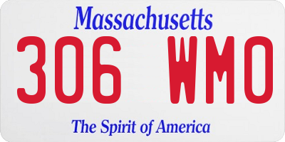 MA license plate 306WM0