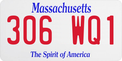 MA license plate 306WQ1