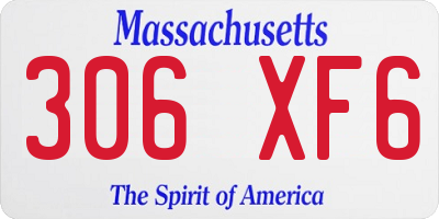 MA license plate 306XF6