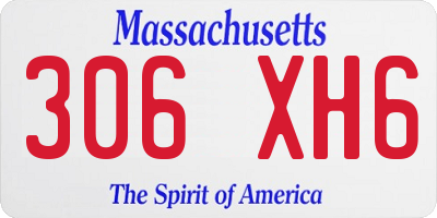 MA license plate 306XH6