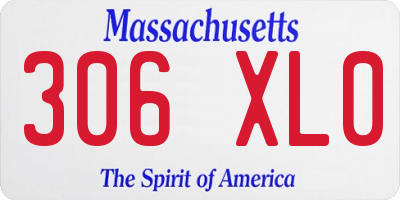MA license plate 306XL0