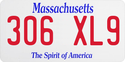 MA license plate 306XL9