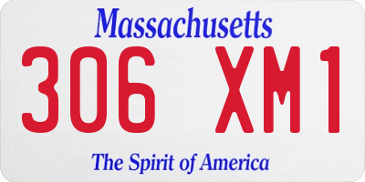 MA license plate 306XM1