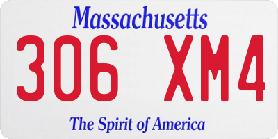 MA license plate 306XM4