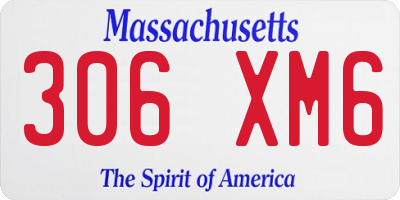 MA license plate 306XM6