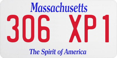 MA license plate 306XP1