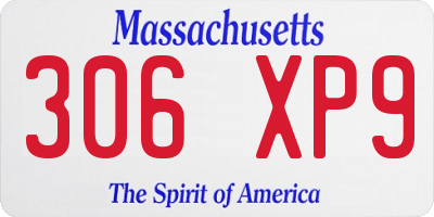 MA license plate 306XP9
