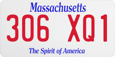 MA license plate 306XQ1