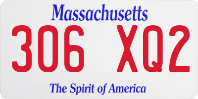 MA license plate 306XQ2