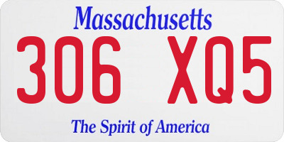 MA license plate 306XQ5