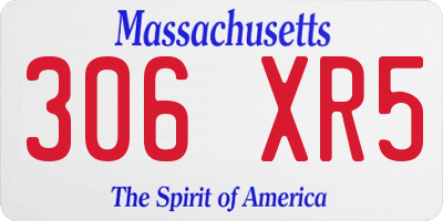 MA license plate 306XR5
