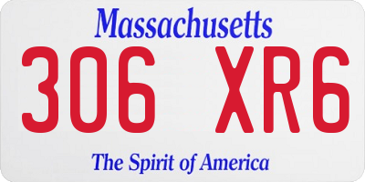 MA license plate 306XR6