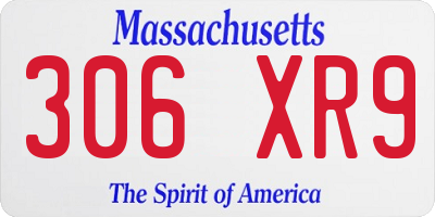 MA license plate 306XR9