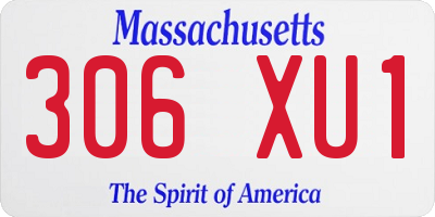 MA license plate 306XU1