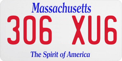 MA license plate 306XU6