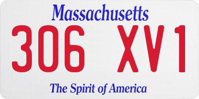 MA license plate 306XV1