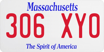 MA license plate 306XY0