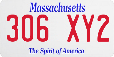 MA license plate 306XY2
