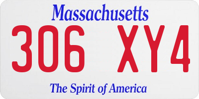 MA license plate 306XY4