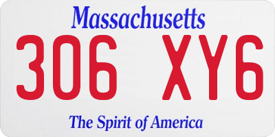 MA license plate 306XY6