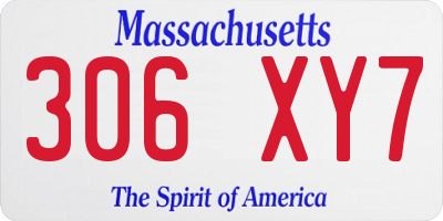 MA license plate 306XY7