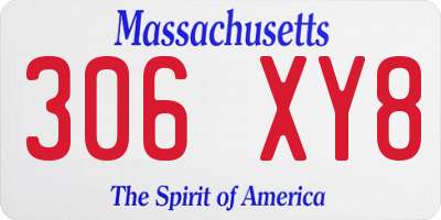 MA license plate 306XY8