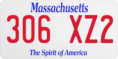 MA license plate 306XZ2