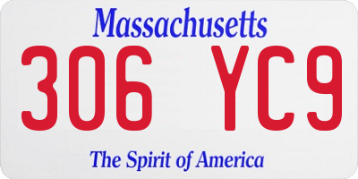 MA license plate 306YC9