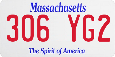 MA license plate 306YG2