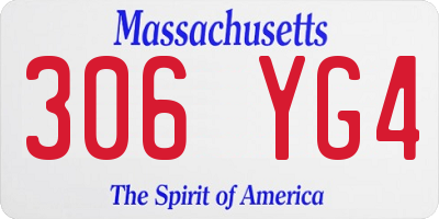 MA license plate 306YG4