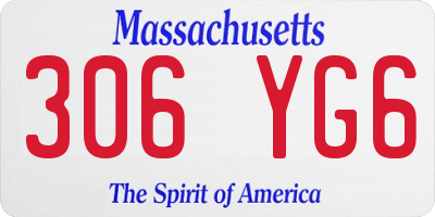 MA license plate 306YG6