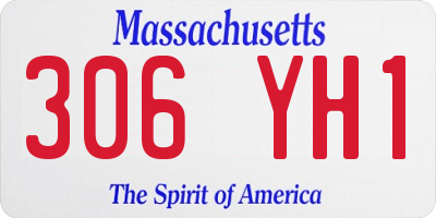 MA license plate 306YH1