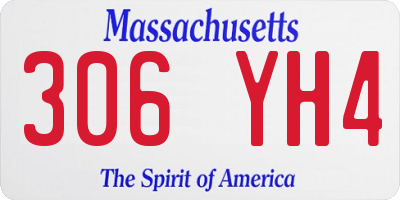 MA license plate 306YH4