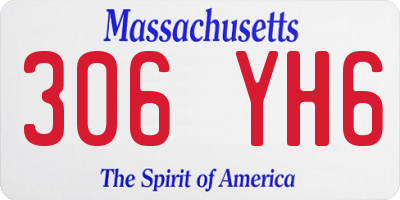MA license plate 306YH6