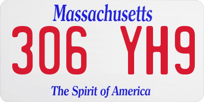MA license plate 306YH9