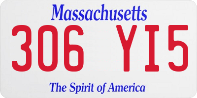 MA license plate 306YI5