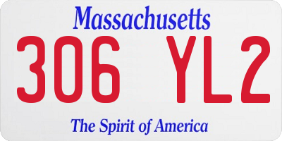 MA license plate 306YL2