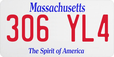 MA license plate 306YL4