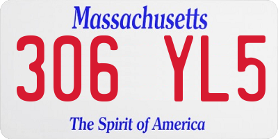 MA license plate 306YL5