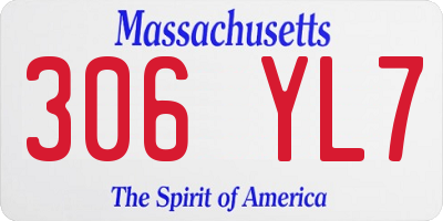 MA license plate 306YL7