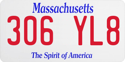 MA license plate 306YL8